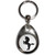 Unicorn Silhouette - Tear Drop Metal Key Ring