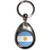 Argentina Flag - Tear Drop Metal Key Ring