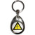 High Voltage - Tear Drop Metal Key Ring