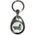 Zombie Hunter - Tear Drop Metal Key Ring