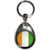 Ivory Coast Flag - Tear Drop Metal Key Ring