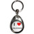 I Love Calzones - Tear Drop Metal Key Ring I Love Calzones - Tear Drop Metal Key Ring