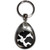 Cow Pattern - Tear Drop Metal Key Ring