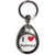 I Love Puppies - Tear Drop Metal Key Ring