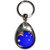 Australia Flag - Tear Drop Metal Key Ring