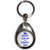 White Blue Keep Calm and Carry On - Tear Drop Metal Key Ring White Blue Keep Calm and Carry On - Tear Drop Metal Key Ring