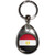 Egypt Flag - Tear Drop Metal Key Ring