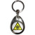 Low Temperature - Tear Drop Metal Key Ring