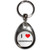 I Love Handbags - Tear Drop Metal Key Ring