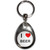 I Love Beer - Tear Drop Metal Key Ring I Love Beer - Tear Drop Metal Key Ring