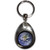 Earth - Tear Drop Metal Key Ring