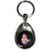 Black Girl Robot - Tear Drop Metal Key Ring