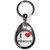 I Love Prague - Tear Drop Metal Key Ring I Love Prague - Tear Drop Metal Key Ring