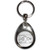 Cassette Tape - Tear Drop Metal Key Ring