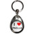 I Love Paella - Tear Drop Metal Key Ring