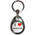 I Love Gingers - Tear Drop Metal Key Ring
