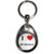 I Love My Beagle - Tear Drop Metal Key Ring
