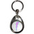 Lightning Bolt Pink - Tear Drop Metal Key Ring