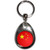China Flag - Tear Drop Metal Key Ring