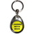 I Agree With Nick - Tear Drop Metal Key Ring