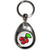 Fruit Machine Cherries - Tear Drop Metal Key Ring