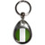 Nigeria Flag - Tear Drop Metal Key Ring