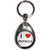 I Love Physics - Tear Drop Metal Key Ring