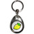 Fruit Machine Lemon - Tear Drop Metal Key Ring