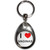 I Love Vaginas - Tear Drop Metal Key Ring