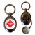 Flammable Gas - Silver £1/€1 Shopping Key Ring