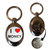 I Love Heart Money - Silver £1/€1 Shopping Key Ring