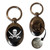 Jolly Roger - Silver £1/€1 Shopping Key Ring