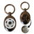Football - Silver £1/€1 Shopping Key Ring