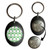 Anchor Green Pattern - Shopping Trolley Key Ring