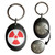 Red Nuclear Symbol - Shopping Trolley Key Ring Red Nuclear Symbol - Shopping Trolley Key Ring