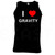 I Love Heart Gravity - Quality Printed Cotton Gym Vest