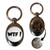 WTF! What The F**k - Silver £1/€1 Shopping Key Ring