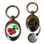 Fruit Machine Cherries - Silver £1/€1 Shopping Key Ring