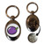 Fruit Machine Plum - Silver £1/€1 Shopping Key Ring