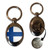 Finland Flag - Silver £1/€1 Shopping Key Ring