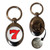 Fruit Machine Lucky Seven - Silver £1/€1 Shopping Key Ring