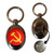 Soviet Union Flag - Silver £1/€1 Shopping Key Ring