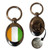 Ivory Coast Flag - Silver £1/€1 Shopping Key Ring