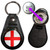 England Flag - Hidden £1/€1 Shopping Token Medallion Key Ring England Flag - Hidden £1/€1 Shopping Token Medallion Key Ring