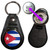 Cuba Flag - Hidden £1/€1 Shopping Token Medallion Key Ring