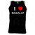 I Love Heart Magaluf - Quality Printed Cotton Gym Vest