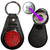 Red Leopard Print - Hidden £1/€1 Shopping Token Medallion Key Ring Red Leopard Print - Hidden £1/€1 Shopping Token Medallion Key Ring