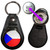 Czech Republic Flag - Hidden £1/€1 Shopping Token Medallion Key Ring