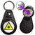 Laser Radiation - Hidden £1/€1 Shopping Token Medallion Key Ring Laser Radiation - Hidden £1/€1 Shopping Token Medallion Key Ring