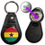 Ghana Flag - Hidden £1/€1 Shopping Token Medallion Key Ring Ghana Flag - Hidden £1/€1 Shopping Token Medallion Key Ring